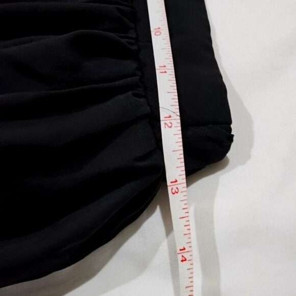 Lulus ✦ Black Lace Crop Top & Maxi Skirt Set ✦ High Slit Lace-Up Back Size S EUC - Picture 10 of 16